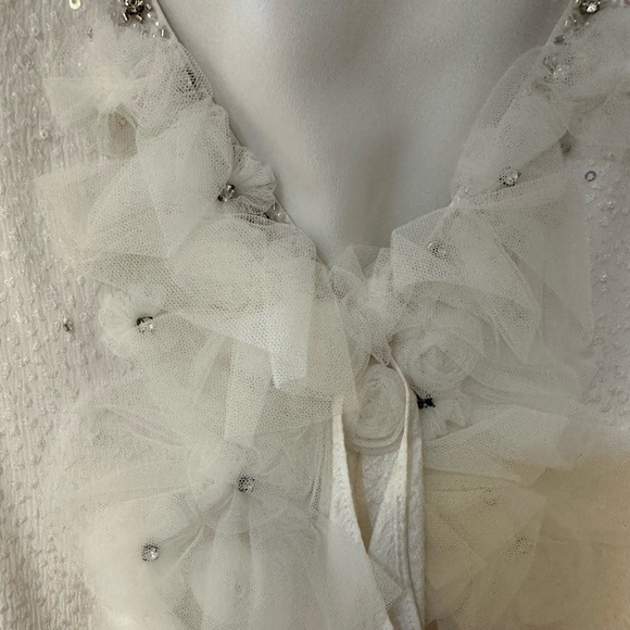 NWOT! BCBG Max Azria White Long Dress - Picture 5 of 9